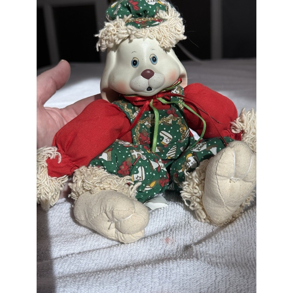Vintage 1995 House Of Lloyd Christmas "Hip & Hop" Bunny Rabbit Porcelain Face